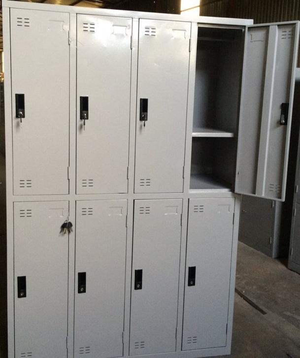 Sản phẩm tủ sắt để giầy dép, đồ dùng của Công ty TNHH MTV Điện tử Sao Mai