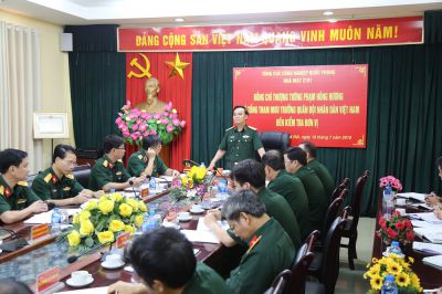Thượng tướng Phạm Hồng Hương – Phó Tổng Tham mưu trưởng QĐNDVN đến kiểm tra và làm việc tại Nhà máy