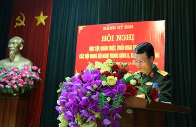 Đảng ủy Z181 tổ chức Hội nghị học tập, quán triệt, triển khai thực hiện các nội dung Hội nghị Trung ương 8, khóa XII