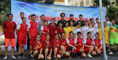 Khai mạc Giải bóng chuyền hơi nam nữ chào mừng Kỷ niệm 40 năm Ngày truyền thống Nhà máy Z181