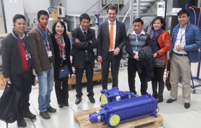 Bơm không dùng điện đưa nước sạch lên độ cao gần 1.300 m