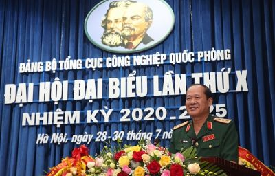 Khai mạc Đại hội đại biểu Đảng bộ Tổng cục Công nghiệp quốc phòng lần thứ X